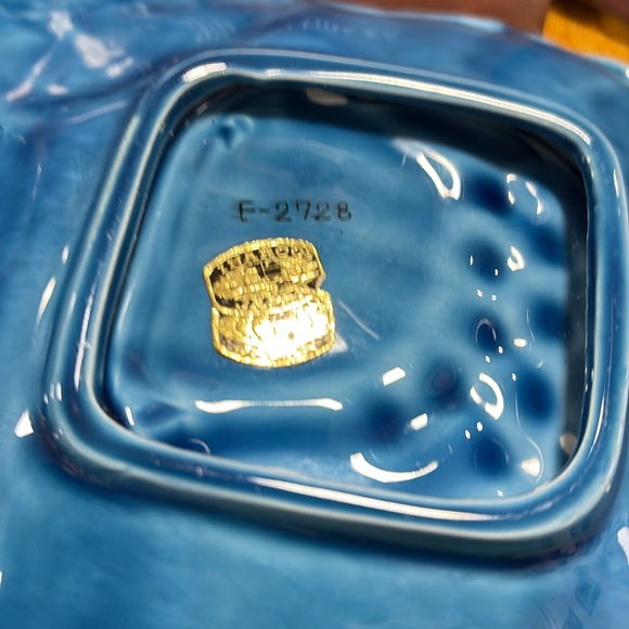 Vintage Inarco Japan Blue Mood Indigo Serving Dish Plate, Salt & Peppper Shakers - Picture 4 of 5